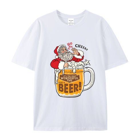 Unisex Christmas Theme Cotton T-Shirt